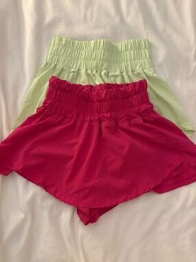 Athletic Skort— Neon Lime & Hot Pink